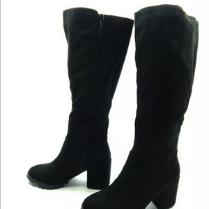 BAR III GYPSEEF TALL KNEE HIGH BOOTS BLACK SZ 7.5